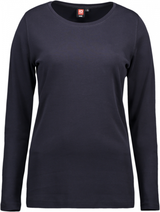 ID - Ladies' Interlock T-Shirt Long-Sleeved - Marinho