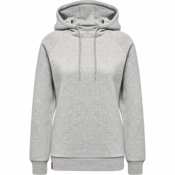 Hummel - Red Heavy Hoodie Women - Grey Melange