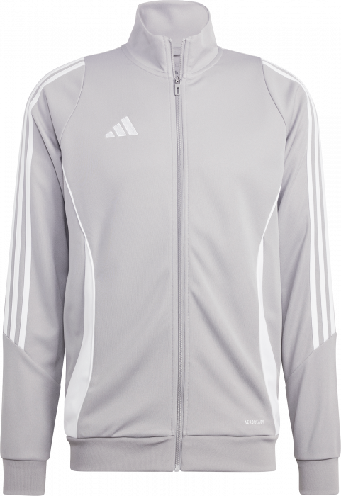 Adidas - Tiro 24 Training Top - Light Grey & bianco