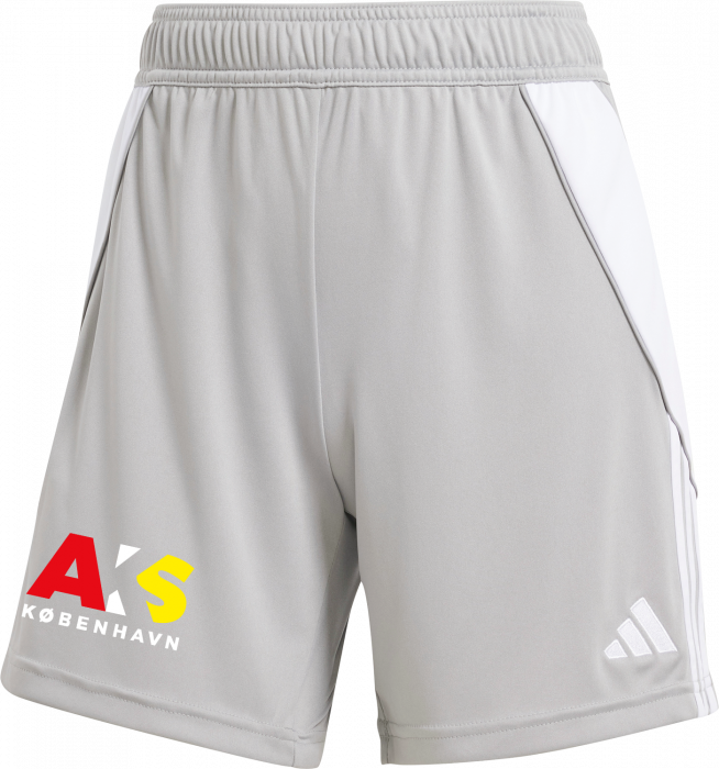 Adidas - Aks Træningsshort Piger - Lys Grå & hvid