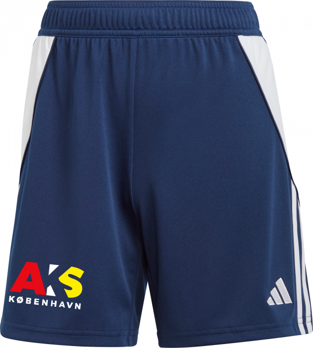 Adidas - Aks Træningsshort Piger - T Navy Blue & hvid