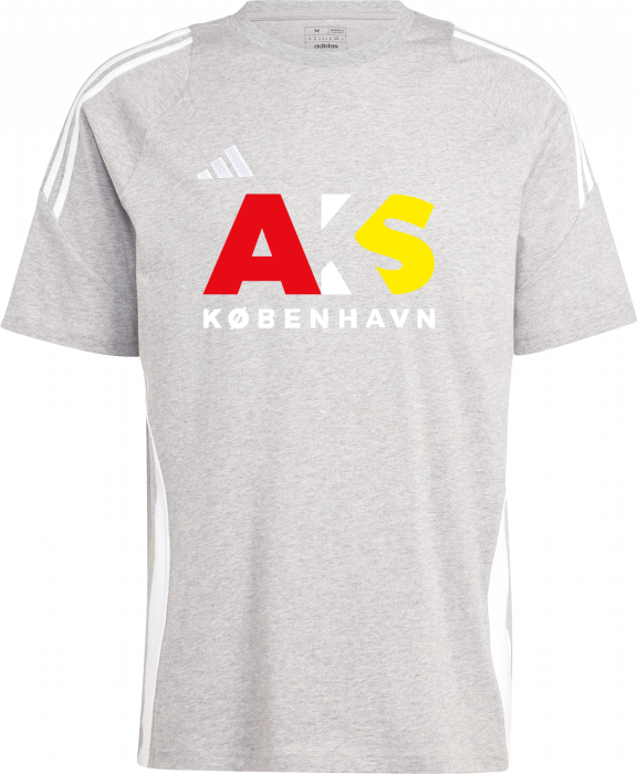 Adidas - Aks Sweat T-Shirt - Grey Melange & weiß