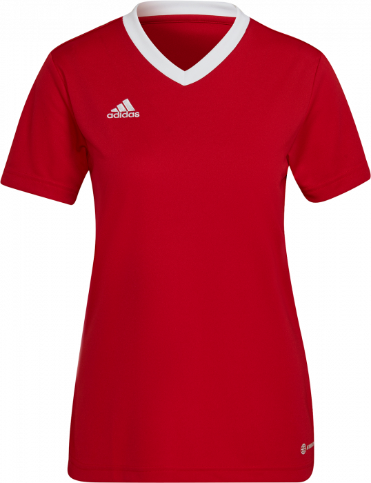 Adidas - Entrada 22 Jersey Women - Power red 2 & weiß