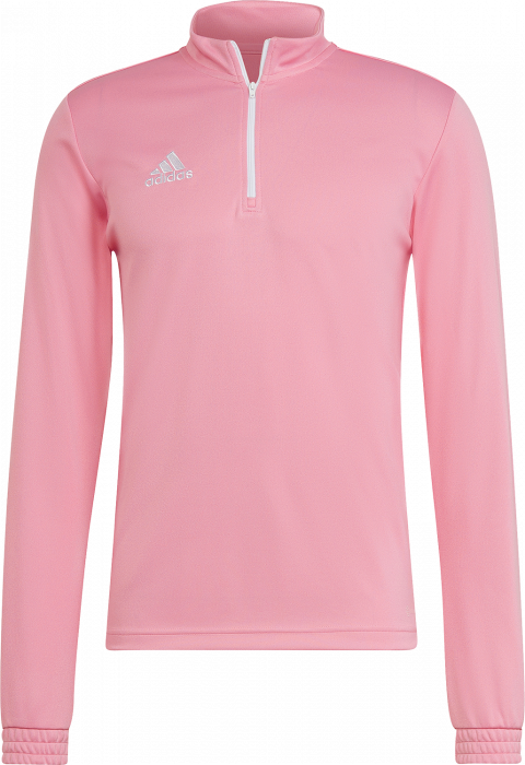 Adidas - Entrada 22 Træning Top With Half Zip - Semi Pink & white