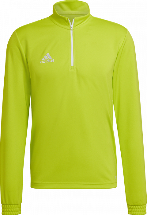 Adidas - Entrada 22 Træning Top With Half Zip Jr - Semi sol & bianco