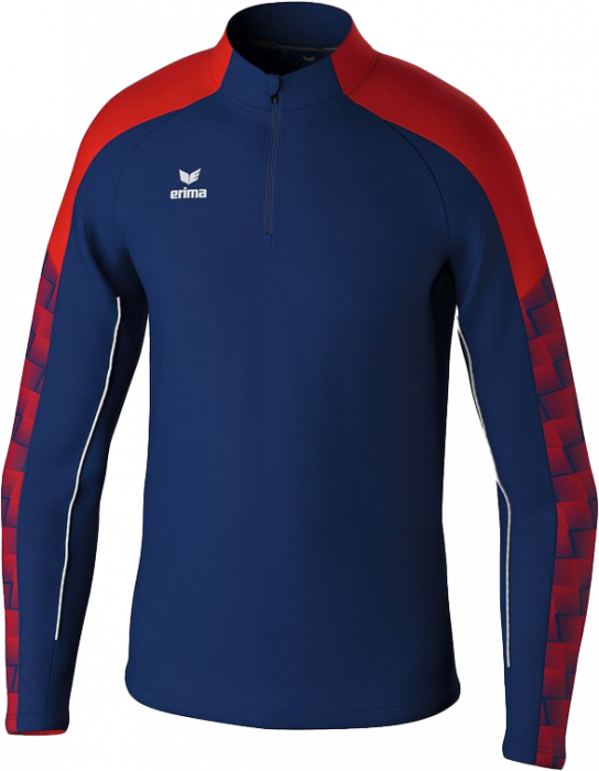 Erima - Evo Star Training Top Half Zip - New Navy & rouge