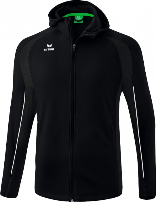 Erima - Ligs Star Traning Jacket With Hood - Svart & vit