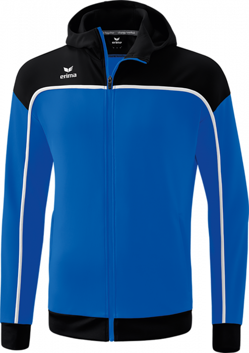 Erima - Change Training Jacket With Hood - New Royal & nero