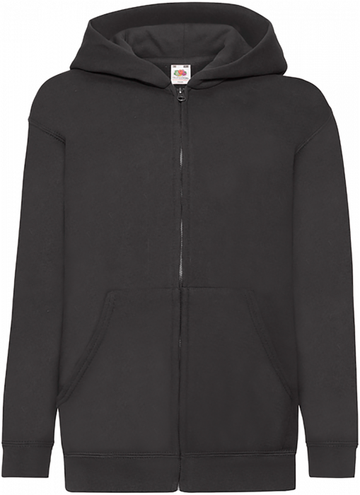 Fruit of the loom - Classic Hodded Sweat Jacket Kids - Preto