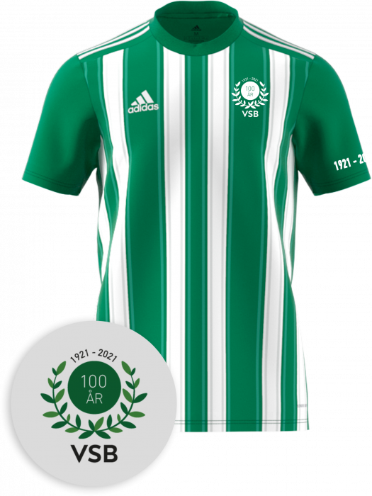 Adidas - Vsb 100 Years Anniversary Tee Adult - Green & white