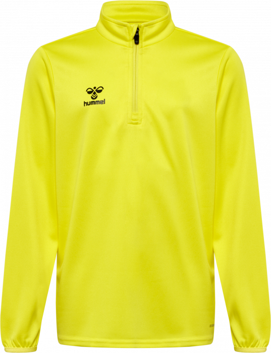 Hummel - Essential Training Sweat With Half Zip Kids - Blazing Yellow