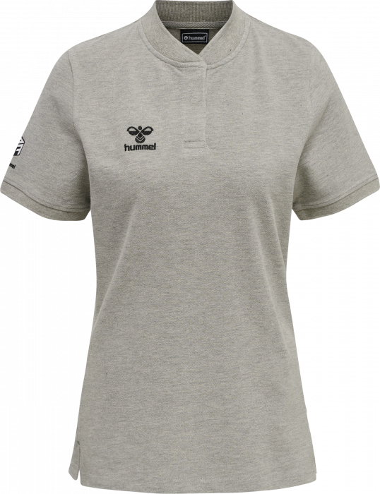 Hummel - Move Grid Polo Women - Grey Melange