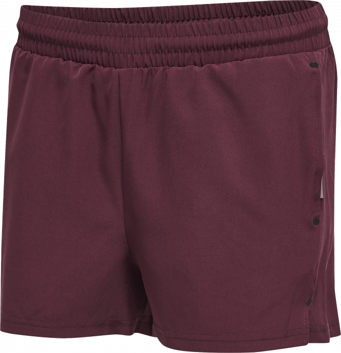 Hummel - Move Grid Woven Shorts Women - Grape Wine