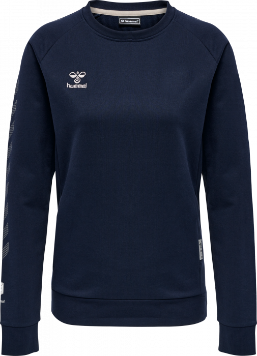 Hummel - Move Grid Bomulds Sweatshirt Dame - Marine