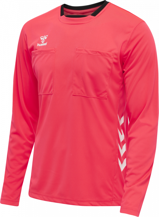 Hummel - Chevron Dommertrøje Langærmet - Pink Glo