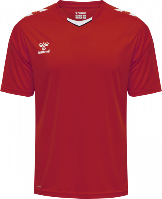 Hummel - Core Xk Poly Jersey Jr - True Red & weiß