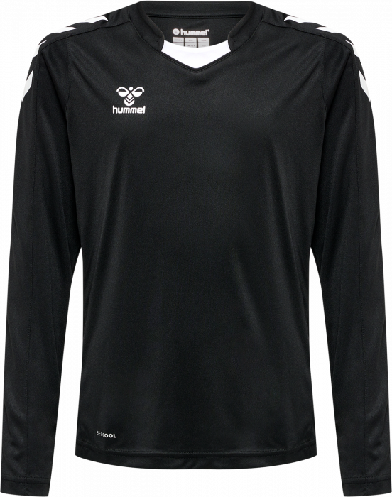 Hummel - Core Xk Poly Jersey Long Jr - Negro & blanco