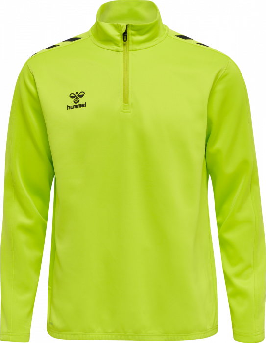 Hummel - Core Xk Half Zip Sweater - Lime & svart