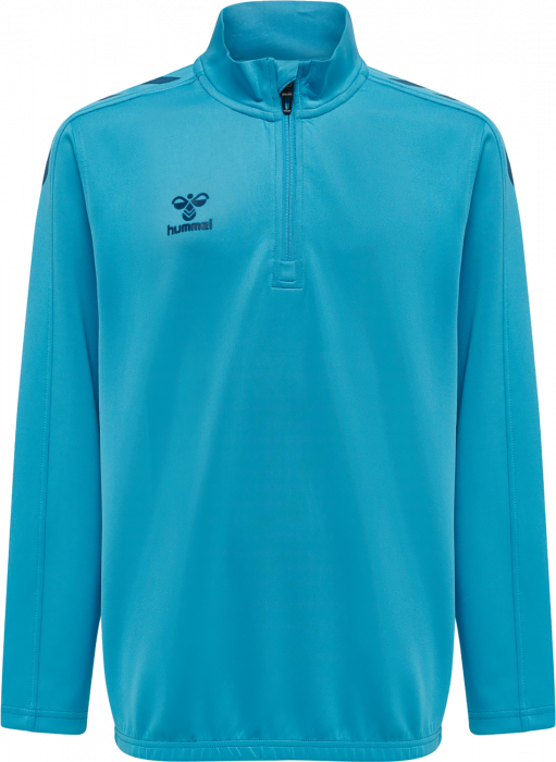 Hummel - Core Xk Half Zip Sweater Jr - Blue danube & negro