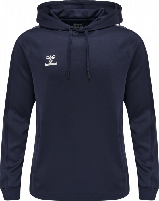 Hummel - Core Xk Hoodie - Marine & biały