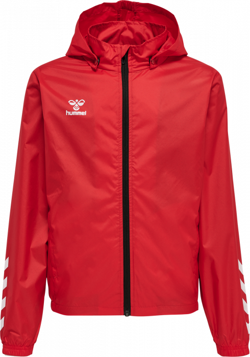 Hummel - Core Xk Spray Jacket Kids - True Red & weiß