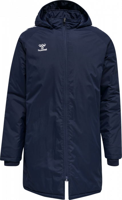 Hummel - Core Xk Bench Jacket Kids - Marine & bianco