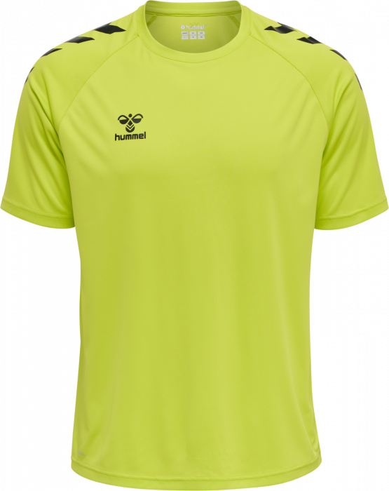 Hummel - Core Xk Poly T-Shirt - Lime & svart