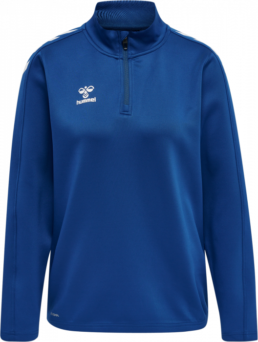 Hummel - Core Xk Half Zip Sweater Women - True Blue & white