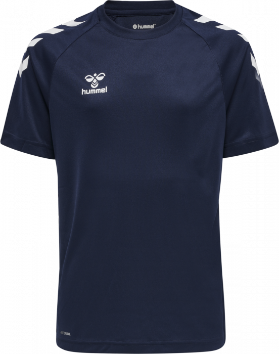 Hummel - Core Xk Poly T-Shirt Jr - Marine & wit