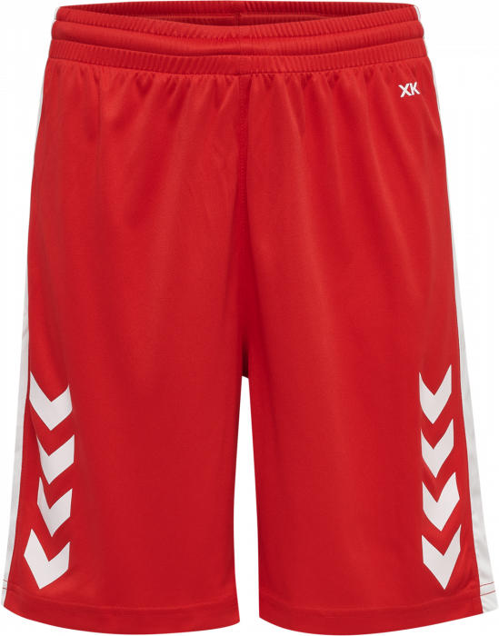 Hummel - Core Xk Basket Shorts Jr - True Red & blanc