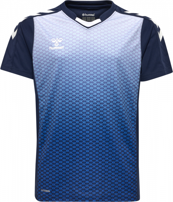 Hummel - Core Xk Sublimaiton Jersey Jr - Marine & blanco