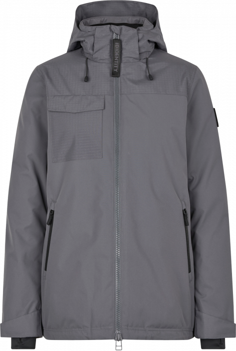 ID - Hooded Winter Jacket Women - Silver Grey