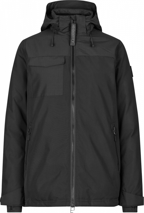 ID - Hooded Winter Jacket Women - Zwart