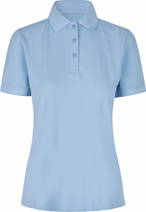 ID - Organic Poloshirt Women - Ljus blå