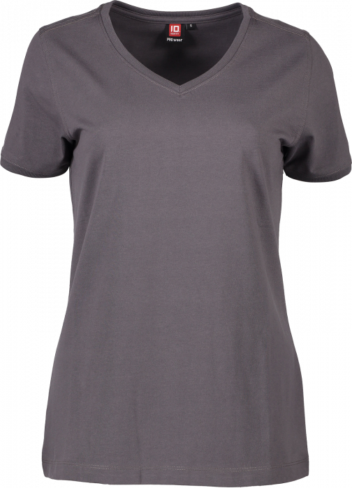 ID - Pro Wear Care V-Neck T-Shirt Women - Silver