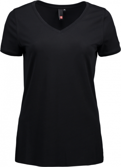 ID - V-Neck Tee Women - schwarz