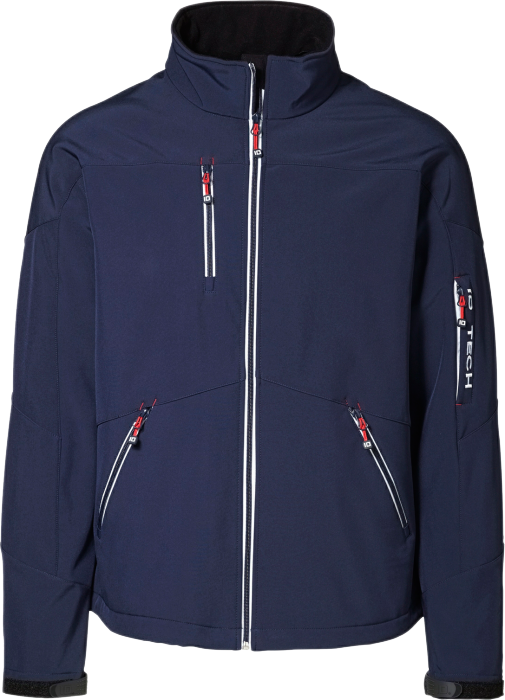 ID - Soft Shell-Jakke M. Kontrast Dame - Navy