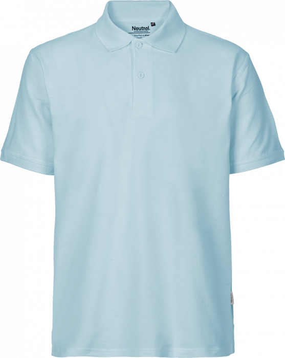 Neutral - Classic Cotton Polo Men - Light Blue