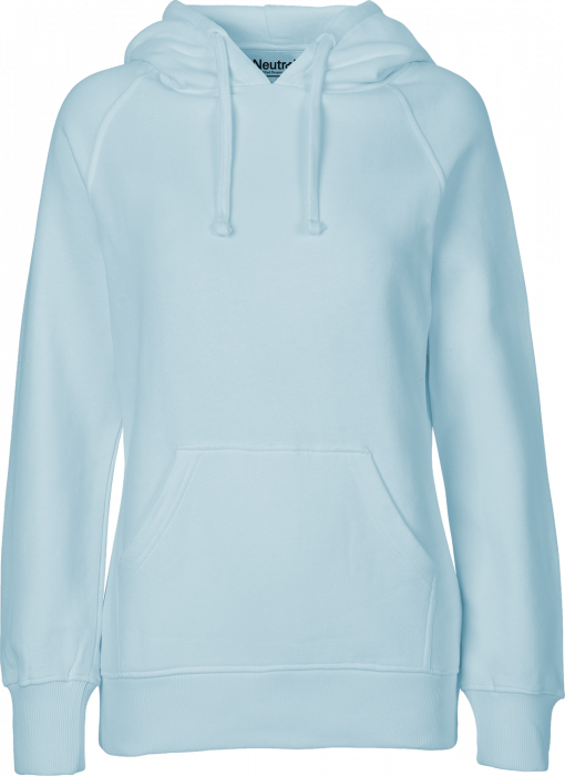 Neutral - Økologisk Bomuldshoodie Dame - Light Blue