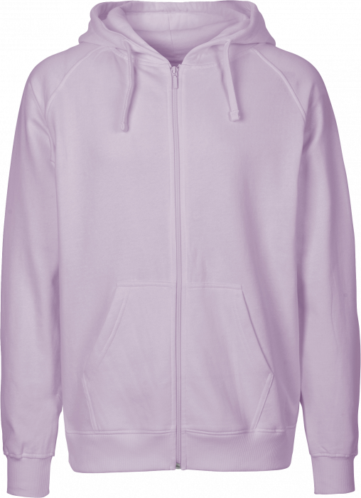 Neutral - Organic Cotton Hoodie With Full Zip Men - Dusty Purple