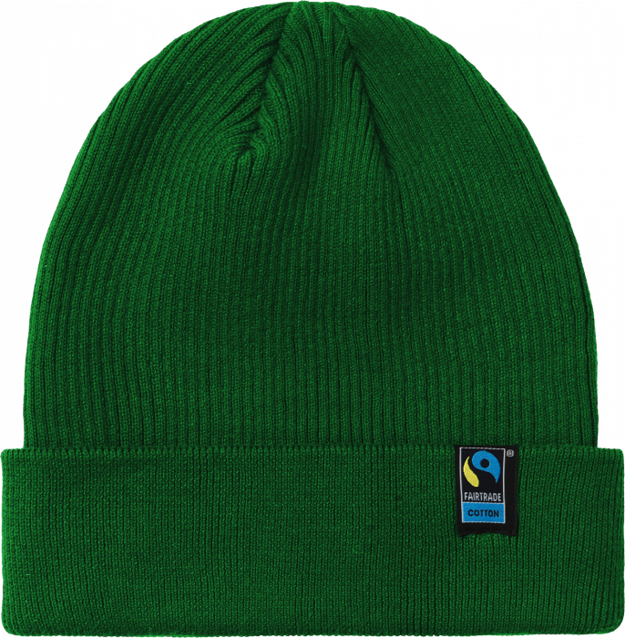 Neutral - Organic Mixed Knit Beanie - Bottle Green