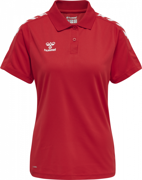 Hummel - Core Xk Polo Women - True Red & branco