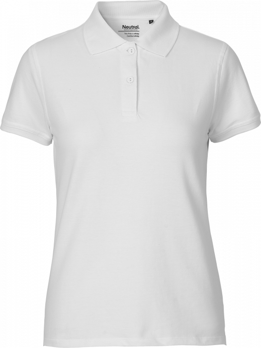 Neutral - Classic Cotton Polo Ladies - White