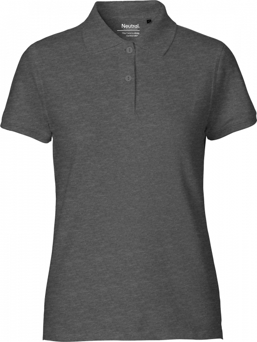 Neutral - Classic Cotton Polo Ladies - Dark Heather