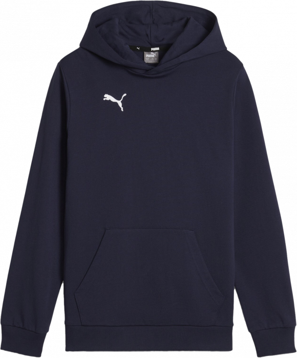 Puma - Teamgoal Casual Hoodie Kids - Marin & vit