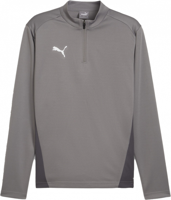 Puma - Teamgoal Training Jacket W. 1/4 Zip - Cast Iron & blanc