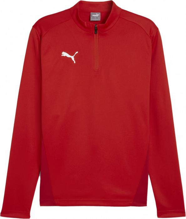 Puma - Teamgoal Training Jacket W. 1/4 Zip - Rojo & blanco