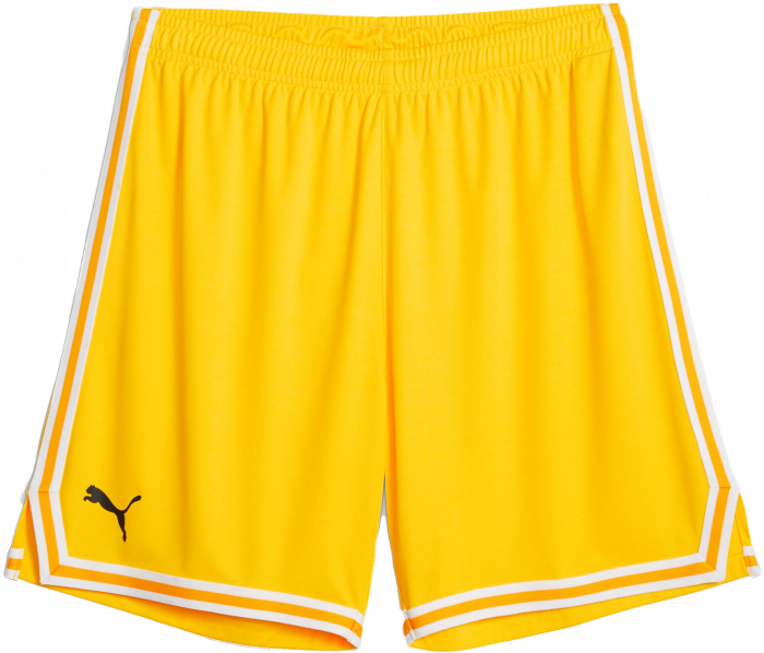 Puma - Hoops Team Basketball Shorts - Cyber Yello & vit