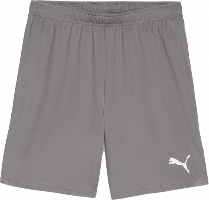 Puma - Teamgoal Shorts Jr - Cast Iron & biały