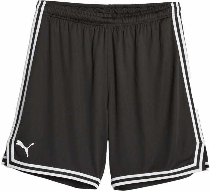 Puma - Hoops Team Basketball Shorts - Sort & hvid